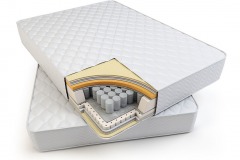 Orthopedic mattress layers and  with pocket springs.